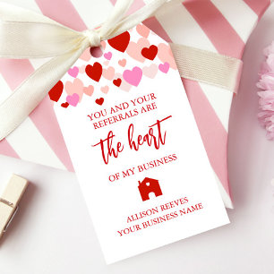 Realtor Pop By Marketing Valentine's Day Referral Gift Tags