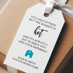 Realtor Pop-by Marketing with Logo Hot Chocolate  Gift Tags