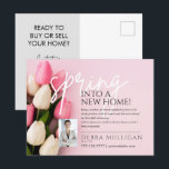 Realtor Postcard - Real Estate Spring Marketing<br><div class="desc">Direct mail postcards are a proven real estate marketing tool. Sending real estate postcards is an effective marketing tactic for generating leads and building brand awareness. While typically only 5×7 inches in size, real estate postcards can make a huge impact when sent for follow-up communication, upcoming listings, just-sold properties, open...</div>