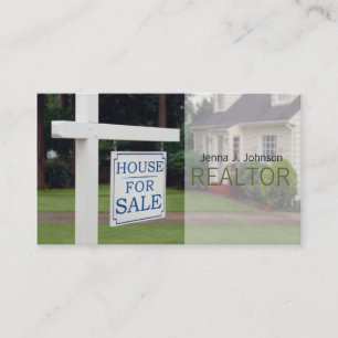 Realtor, Real Estate, Agency House Home Business Business Card