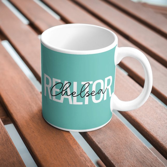 Realtor Real Estate Agent Personalized Name Coffee Mug (Creator Uploaded)