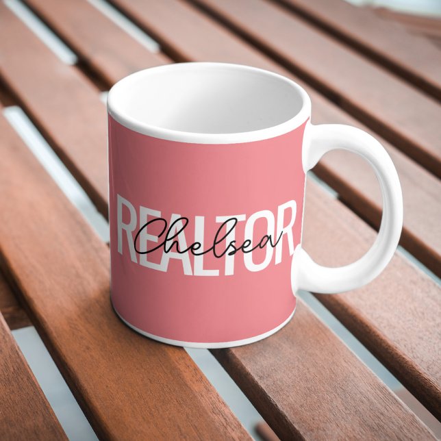 Realtor Real Estate Agent Personalized Name Coffee Mug (Creator Uploaded)