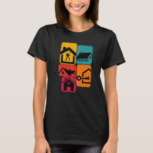 Realtor Real Estate House Retro T-Shirt