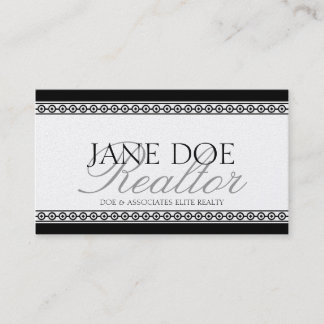 Realtor Script Gold Premium Paper Business Card