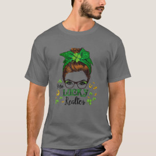 Realtor St Patricks Day Shamrock Real Estate Agent T-Shirt