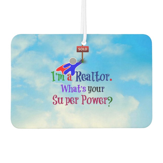 Realtor Super Power Air Freshener (Front)