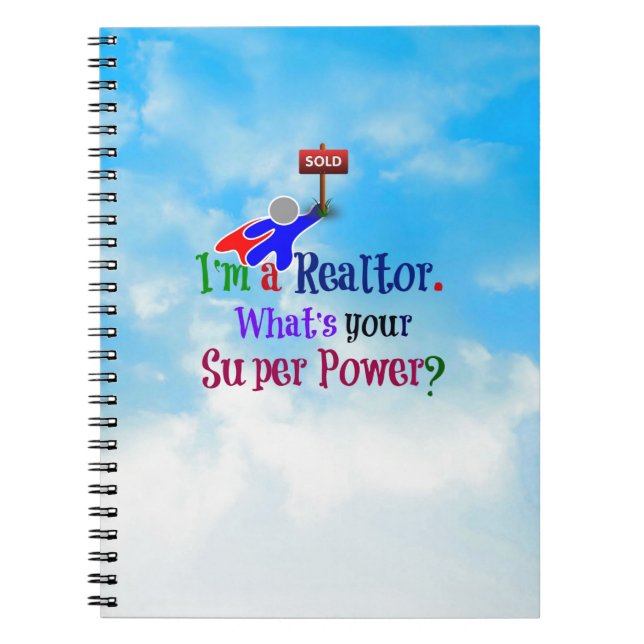 Realtor Superhero Notebook (Front)