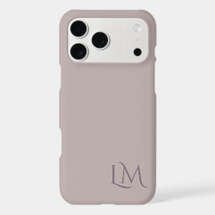 Realtor Taupe Monogram Minimalist