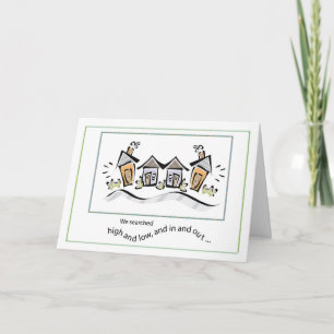 Realtor Thank You Neighbourhood Houses Card