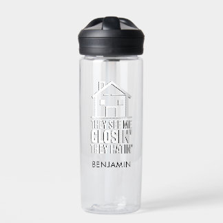 Realtor They See Me Closing Real Estate Agent Water Bottle