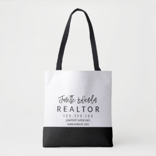 Realtor Tote Bag Personalized Business Tote Bag