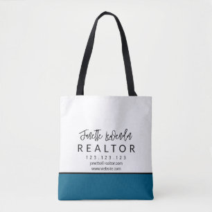 Realtor Tote Bag Personalized Business Tote Bag