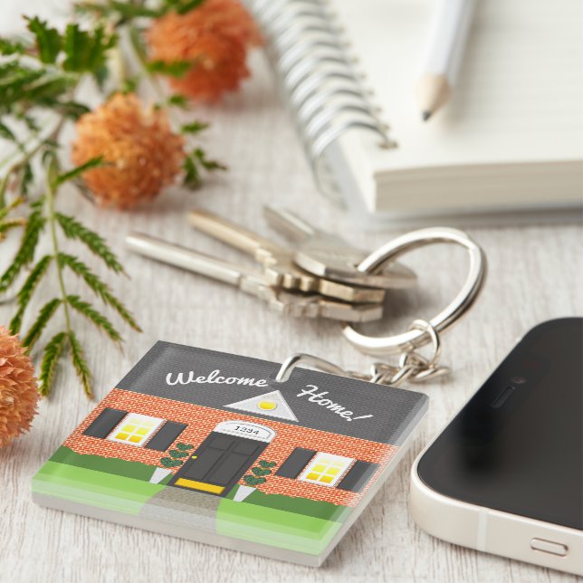 Realtor Welcome Accueil Brick Nouveau Porte - clé (Devant Droit)
