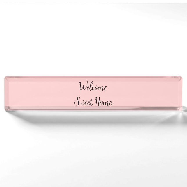 Realtor welcome home housewarming add your name te nameplate (Front)