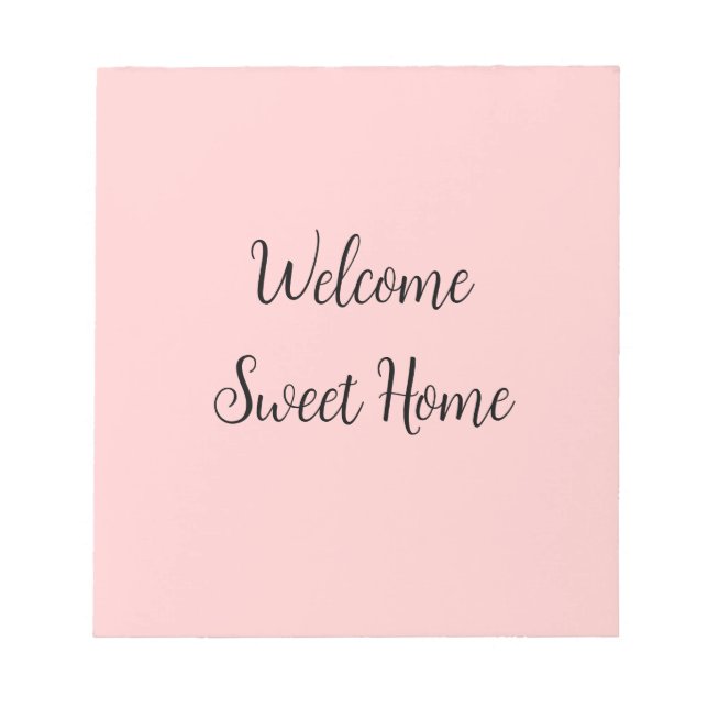 Realtor welcome home housewarming add your name te notepad (Front)