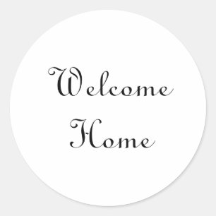 Realtor welcome home housewarming  classic round sticker