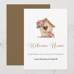 Realtor Welcome Home Personalized Card