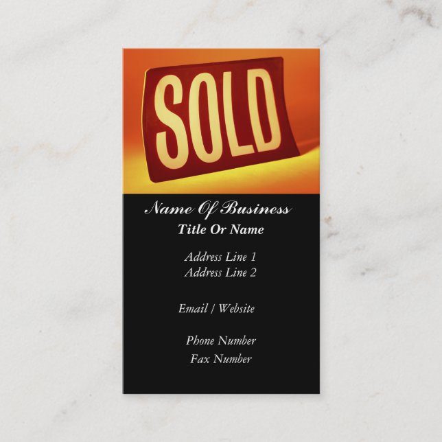 Realtors Business Card (Front)