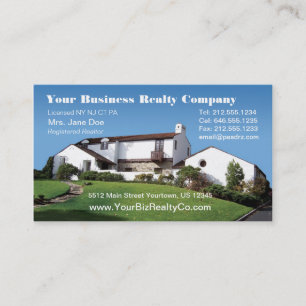Realty Company Editable Business Card