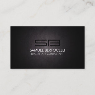 Realty Realtor Real Estate Consultant Monogram Business Card