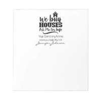 Realty We Buy Houses Real Estate Notepad