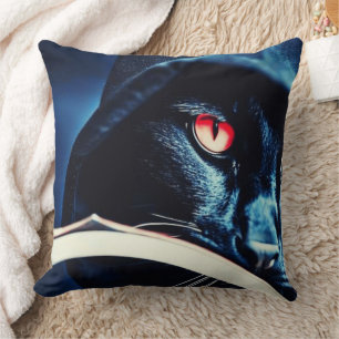 Reaper Cat Throw Pillow