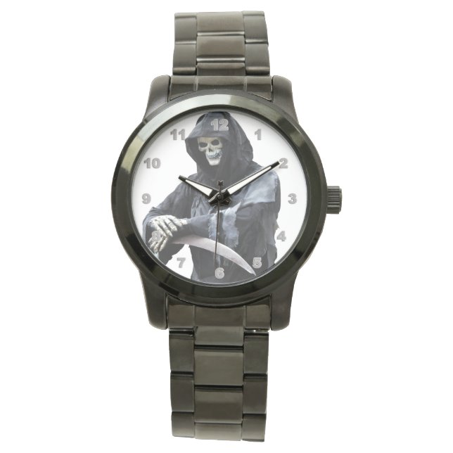 Reaper Custom Oversize Black Bracelet montre homme (devant)
