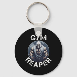 Reaper Fitness Halloween Skeleton Workout Bodybuil Keychain