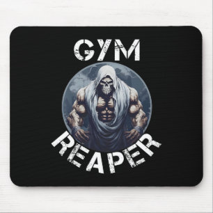 Reaper Fitness Halloween Skeleton Workout Bodybuil Mouse Pad