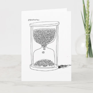 Reaper Hourglass Greetings Card