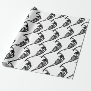 reaper pattern wrapping paper