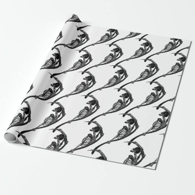 reaper pattern wrapping paper (Unrolled)