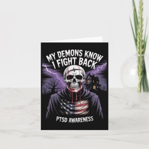 Reaper Ptsd My Demons Know I Fight Mental Health A Card