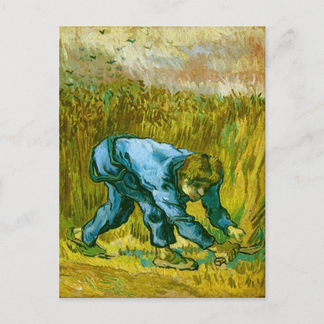 Reaper with Sickle(after Millet),Van Gogh Fine Art Postcard (Front)