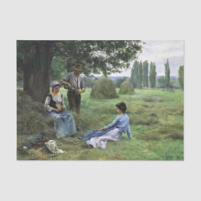 Reapers Resting by Therese Cotard-Dupre Tissue Paper (Front)