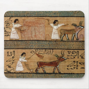 Reaping and ploughing, detail a depiction mouse pad
