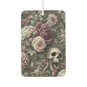 Reaping in the Roses – Gothic Floral Skull  Air Freshener