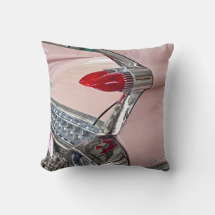 Rear of Cadillac Sedan de Ville Throw Pillow