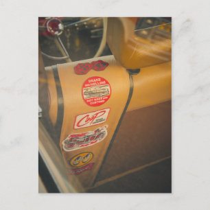 Rear seat stickers postcard