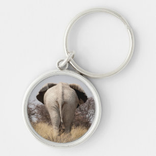 Rear view of elephant keychain