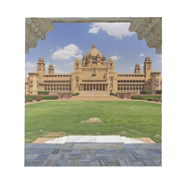 Rear view of Umaid Bhawan Palace hotel, Jodjpur, Notepad (Front)