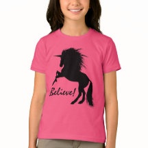 Rearing Black Unicorn "Believe"
