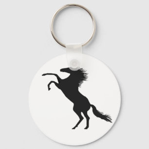Rearing horse keychain