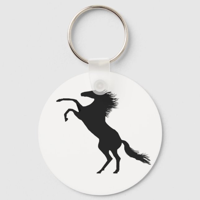 Rearing horse keychain (Front)
