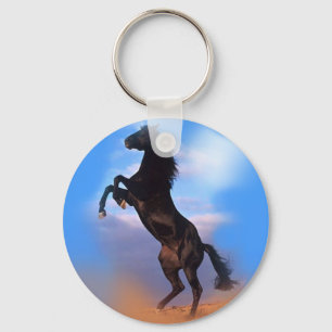 Rearing Horse Keychain