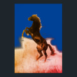 Rearing Horse Pop Art Poster<br><div class="desc">Wild Horses Digital Artworks, Paintings, Pictures and Images</div>
