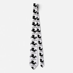 Rearing Horse Silhouette Tie