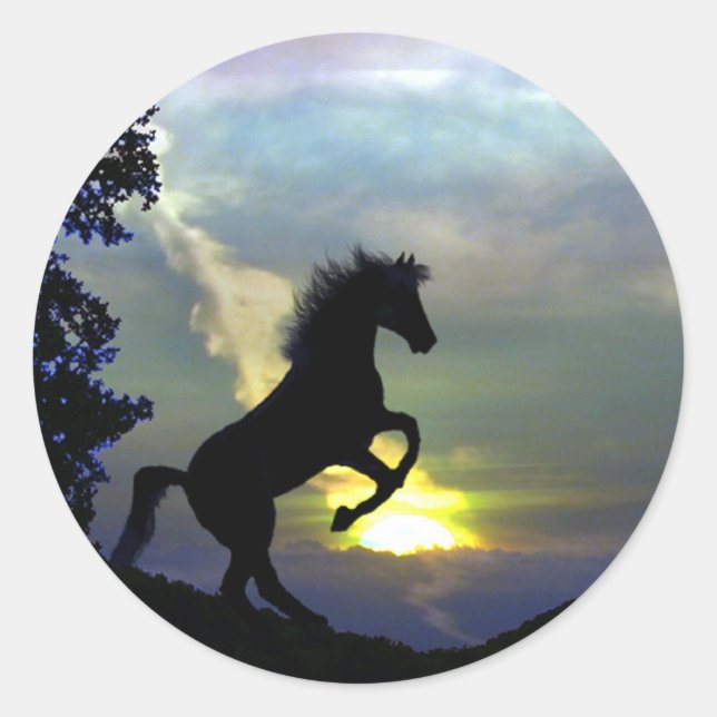 Rearing Horse Sticker (Front)