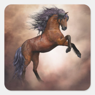 rearing horse stickers