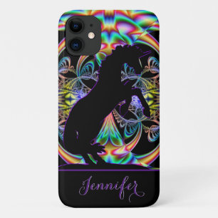 Rearing Unicorn (Dreamz II Fractal) iPhone 11 Case